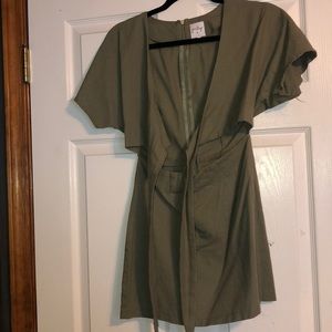 princess polly green mini dress
